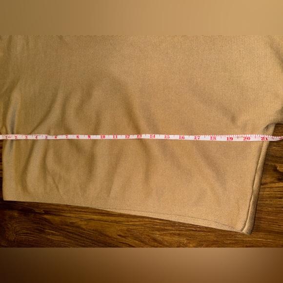 MEROKEETY Women's Tan Crewneck Cropped Sweater size L - Picture 10 of 16